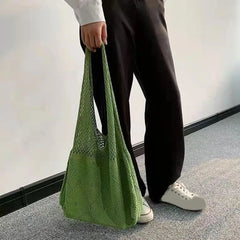 Crochet Large Capacity Women Shoulder Bag