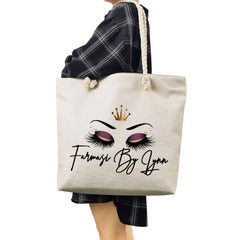 Women Shoulder Bag Eye Lashes Style Tote Bag Sweet Print Handbags