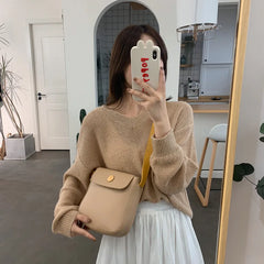 Women Shoulder Bag Lightweight Daily Crossbody Bag Leather Style