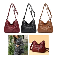 Women Shoulder Bag Large Capacity PU Leather Crossbody Bags Handbag Purse