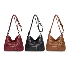 Women Shoulder Bag Large Capacity PU Leather Crossbody Bags Handbag Purse