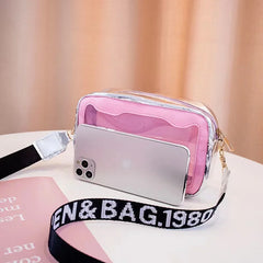 Women Shoulder Bag Laser Transparent Crossbody Bags All-match Jelly Messenger Sh
