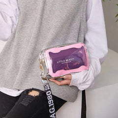 Women Shoulder Bag Laser Transparent Crossbody Bags All-match Jelly Messenger Sh