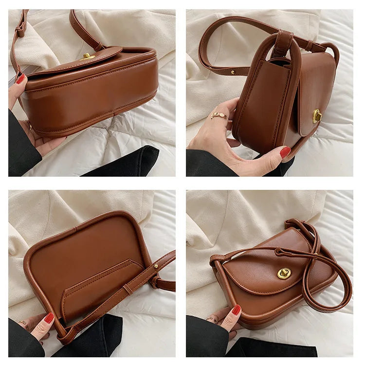 Women Shoulder Bag PU Leather Crossbody Handbags Autumn Winter Small Messenger
