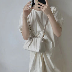 Women Shoulder Bag PU Leather Crossbody Messenger Cloud Under Arm Bag Purses