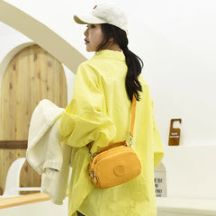 Canvas Shoulder Bag Casual Tote Handbag Zipper Messenger Crossbody