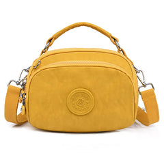 Canvas Shoulder Bag Casual Tote Handbag Zipper Messenger Crossbody