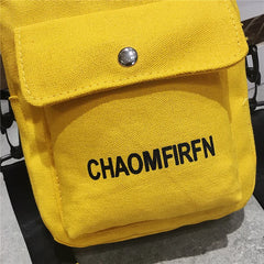 Canvas Casual Tote Shoulder Bag Zipper Messenger Handbag