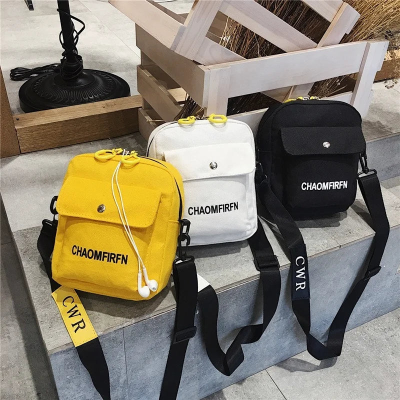 Women Shoulder Bag Casual Tote Outdoor Canvas Handbag Zipper Messenger