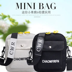 Canvas Casual Tote Shoulder Bag Zipper Messenger Handbag