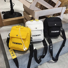 Casual Canvas Shoulder Bag Zipper Messenger Tote Handbag