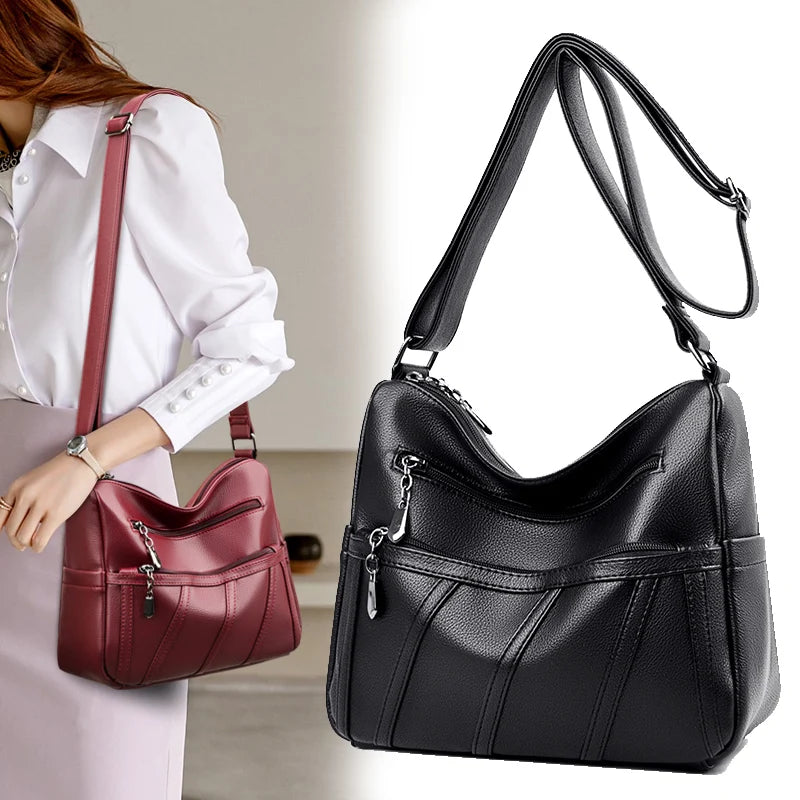 Women Shoulder Bag Leather Handbag Crossbody Bags Sac A Main
