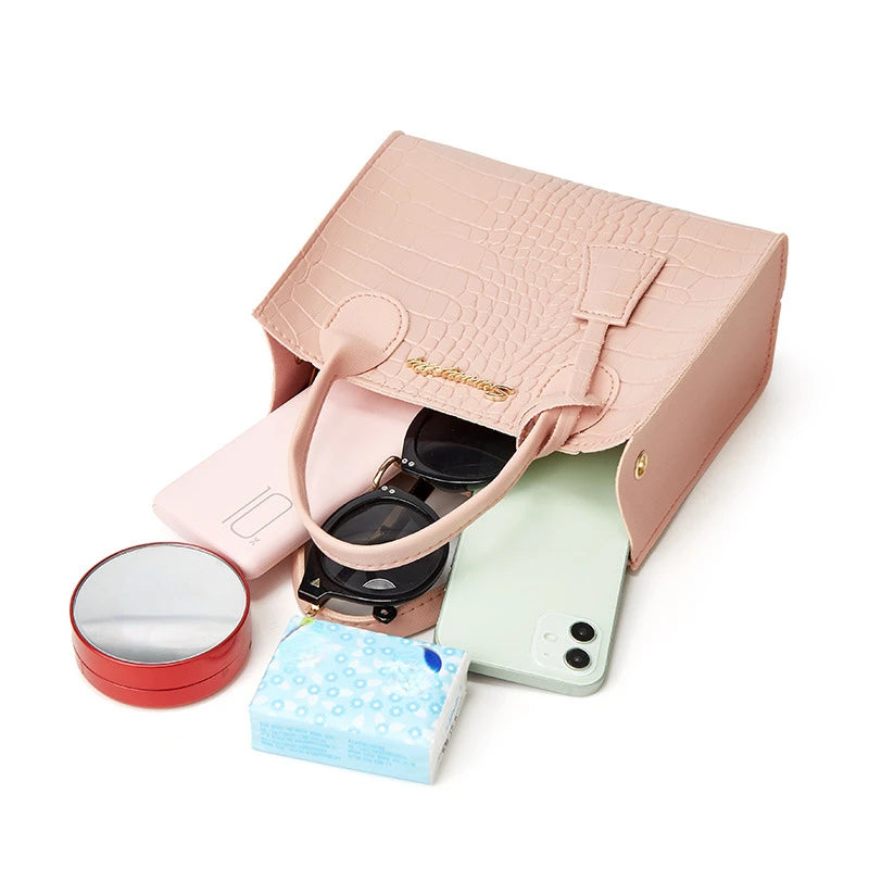 Women Shoulder Bag Mini Handbags PU Leather Crossbody Messenger Zipper