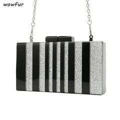 Women Shoulder Bag Daily Causal Tote Striped Clutch Purse Wallet