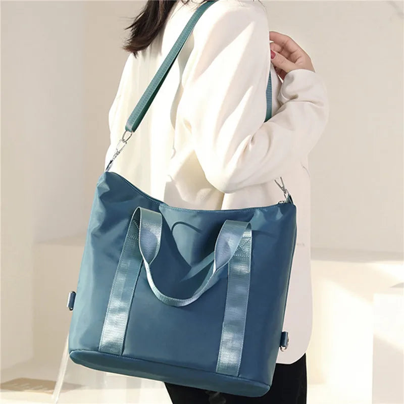 Nylon Waterproof Lady Purse Handbag Large Capacity Crossbody Bag