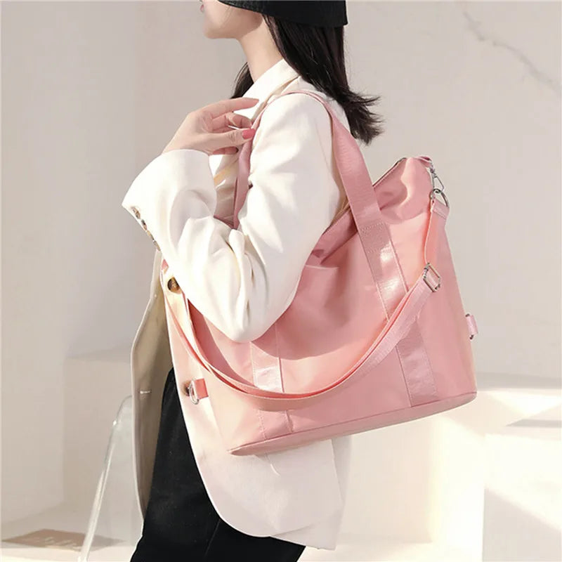 Nylon Waterproof Lady Purse Handbag Large Capacity Crossbody Bag
