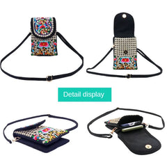 Ethnic Floral Embroidered Shoulder Bag Retro Handbag Messenger Small Purse