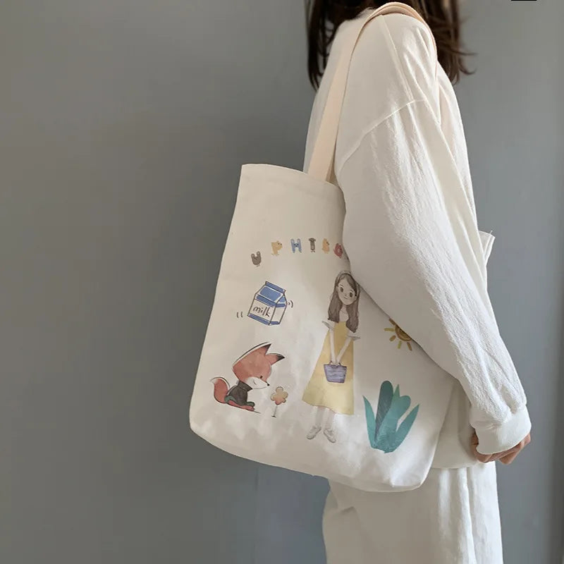 Canvas Shoulder Bag for Women One Shoulder Style