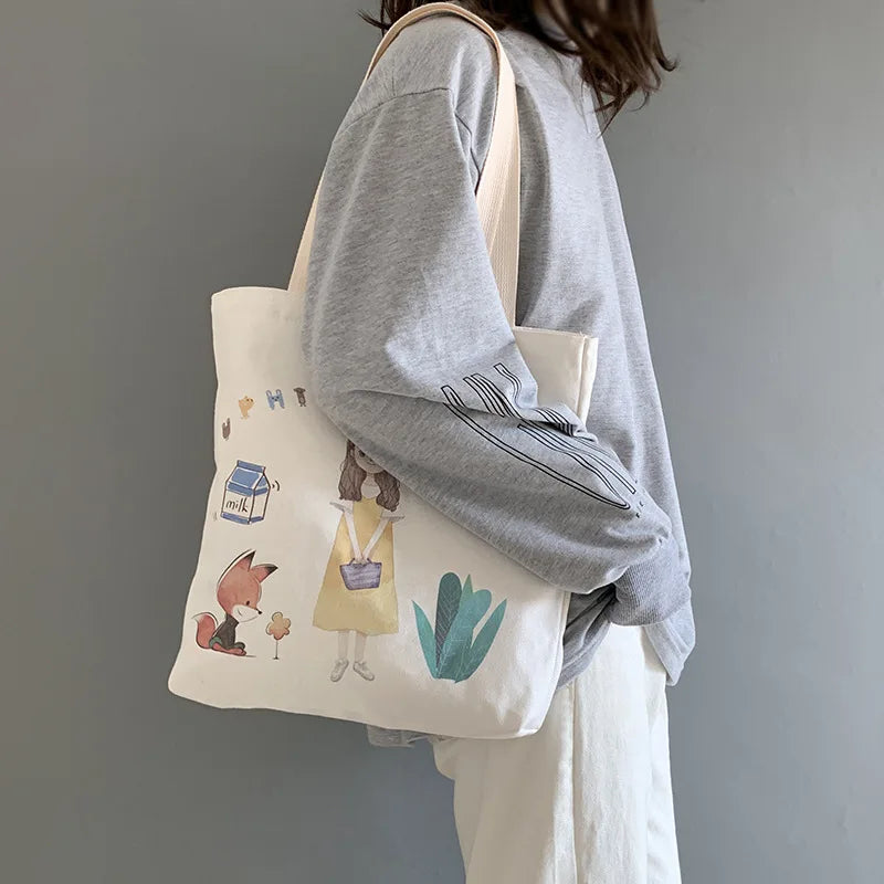 Canvas Shoulder Bag for Women One Shoulder Style