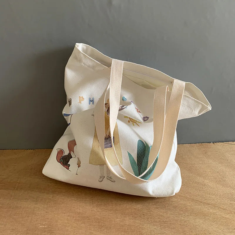 Canvas Shoulder Bag for Women One Shoulder Style