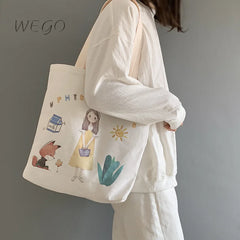 Canvas Shoulder Bag for Women One Shoulder Style