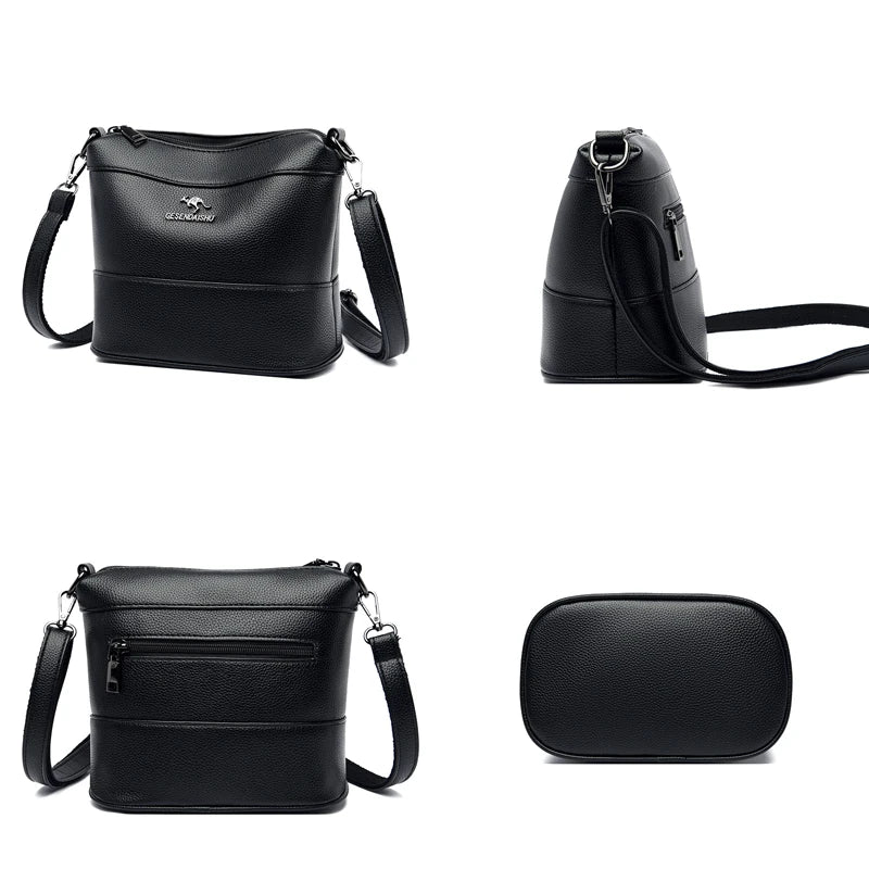 Leather Crossbody Bags for Women Small Purses and Handbag