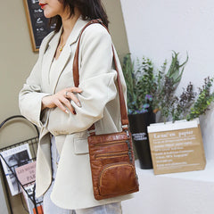 Vintage Soft Pu Leather Shoulder Bag for Women
