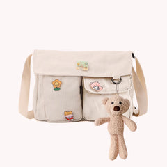 Japanese Harajuku Crossbody Bag Large Capacity Messenger Pouch for Shopping
