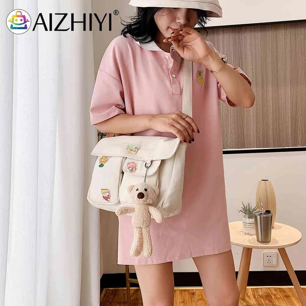 Harajuku Women's Shoulder Bag Large Capacity Messenger Handbag for Shopping