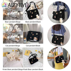 Harajuku Women's Shoulder Bag Large Capacity Messenger Handbag for Shopping