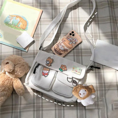 Japanese Harajuku Handbag Large Capacity Messenger Bag for Shopping