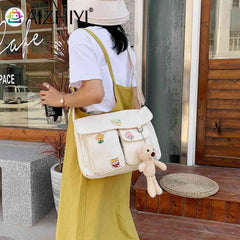 Harajuku Women's Shoulder Bag Large Capacity Messenger Handbag for Shopping