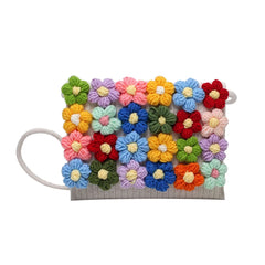 Knitting Floral Beach Holiday Shoulder Bag Large Capacity Crossbody