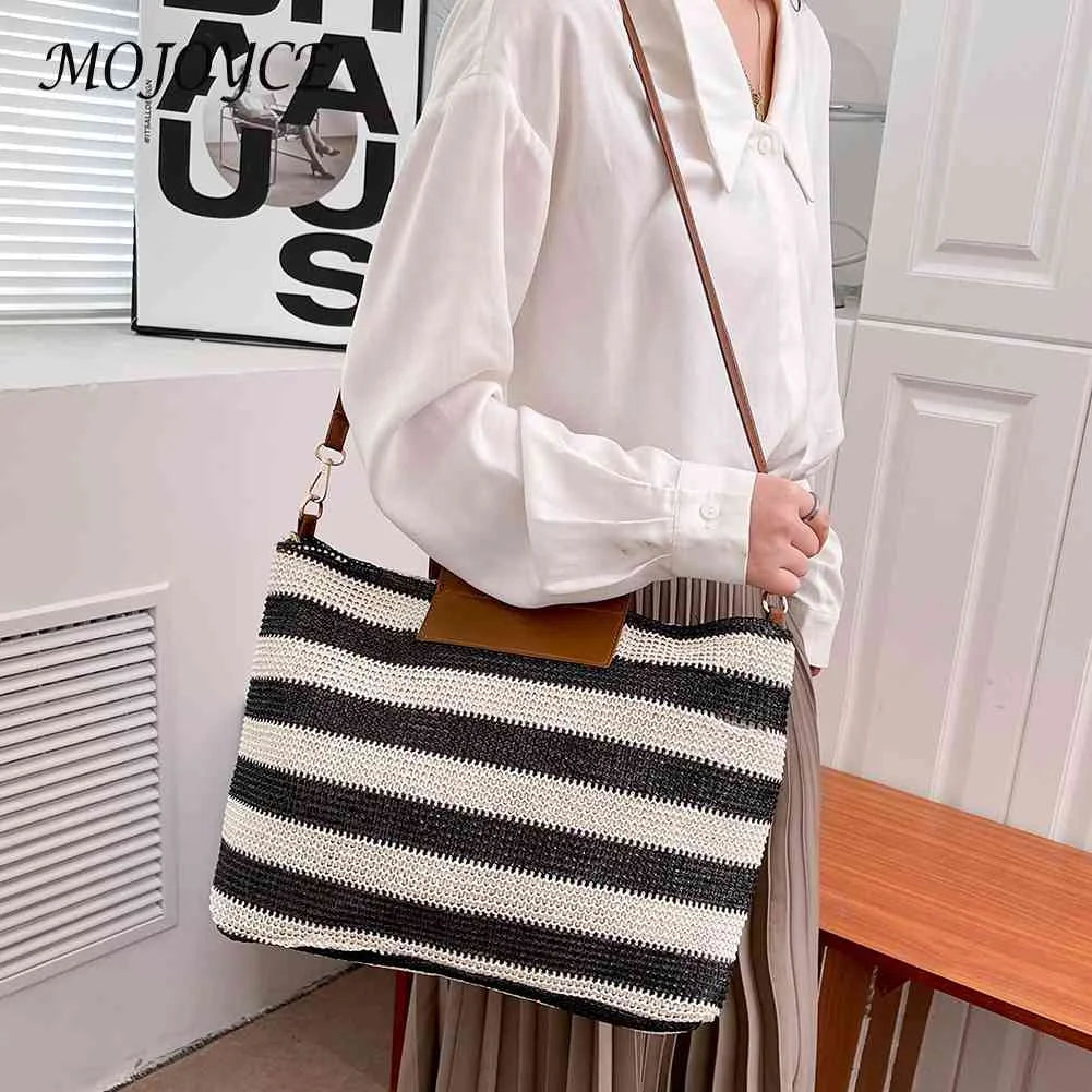 Large Capacity Knit Shoulder Bag Soft for Daily Travel