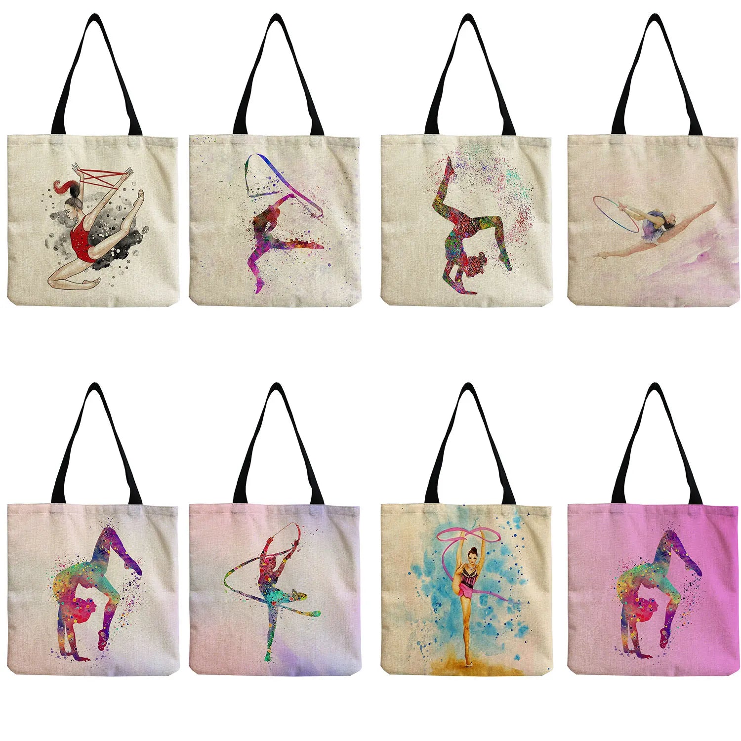 Print Handbag Rhythmic Gymnastics Shoulder Bag Large Capacity