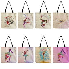 Print Handbag Rhythmic Gymnastics Shoulder Bag Large Capacity