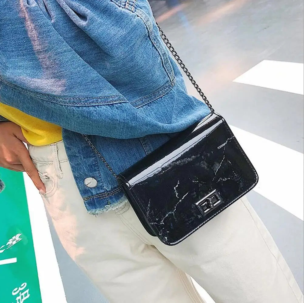 Marble Pattern Handbags Women Shoulder Bag