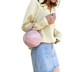 Women Shoulder Bag Ball Shape Crossbody Bag for Traveling Shopping