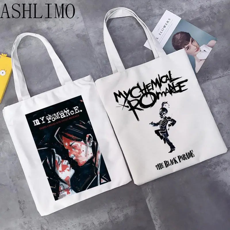 Women Shoulder Bag My Chemical Romance Mcr Dead Canvas Bag Shopping Bag Tote Har