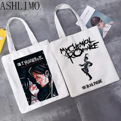 Women Shoulder Bag My Chemical Romance Mcr Dead Canvas Bag Shopping Bag Tote Har