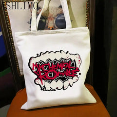 Women Shoulder Bag My Chemical Romance Mcr Dead Canvas Bag Shopping Bag Tote Har