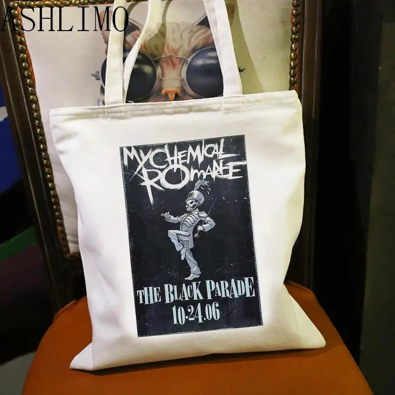 Women Shoulder Bag My Chemical Romance Mcr Dead Canvas Bag Shopping Bag Tote Har