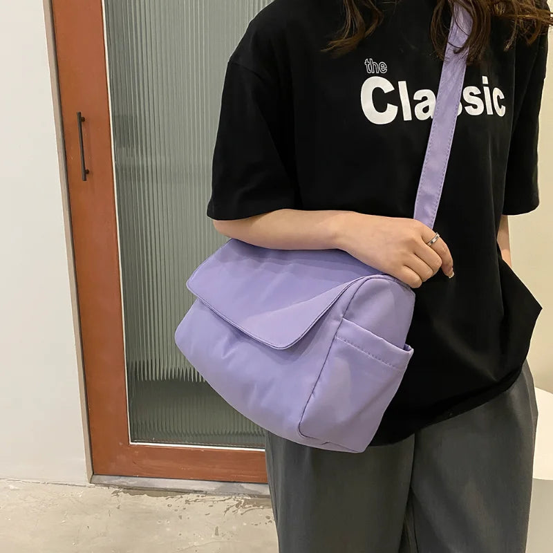 Oxford Cloth Shoulder Bag Large Capacity Crossbody Bag