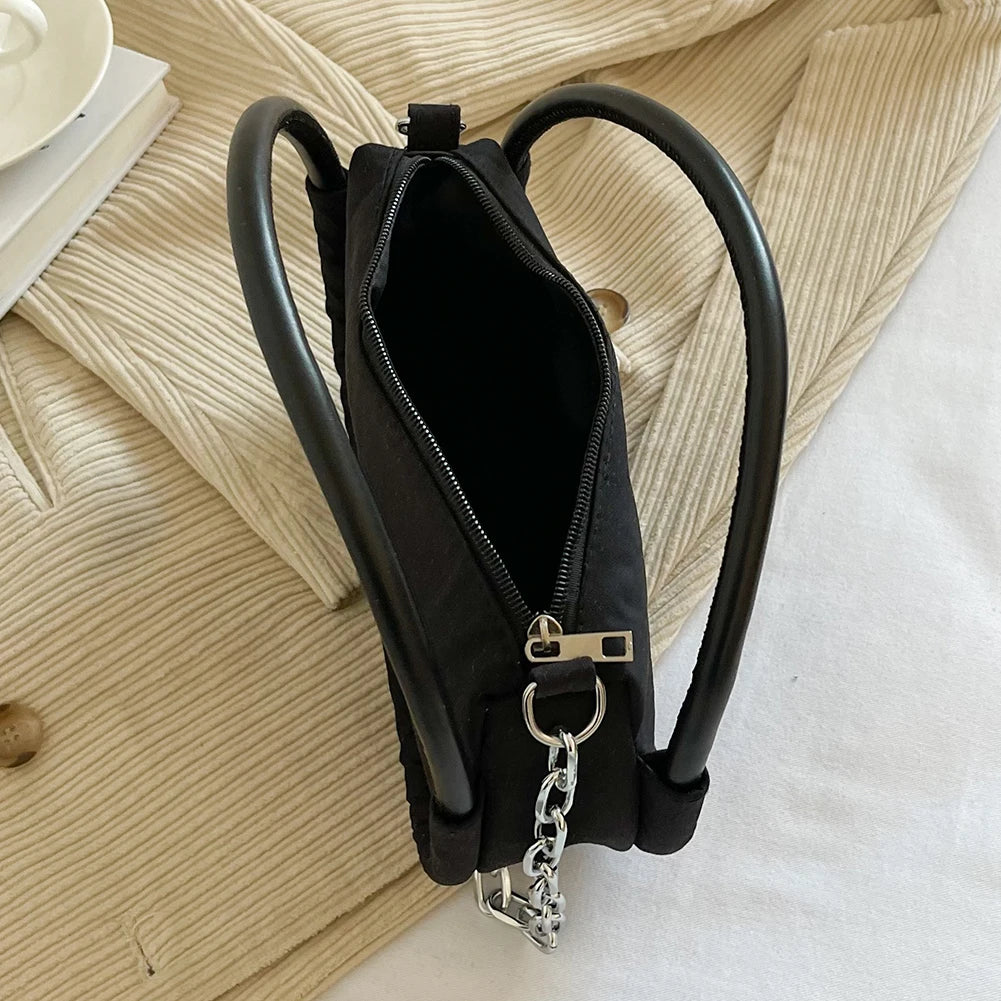 Women Shoulder Bag Oxford Cloth Crossbody Shoulder Phone Bag Chain Female Small