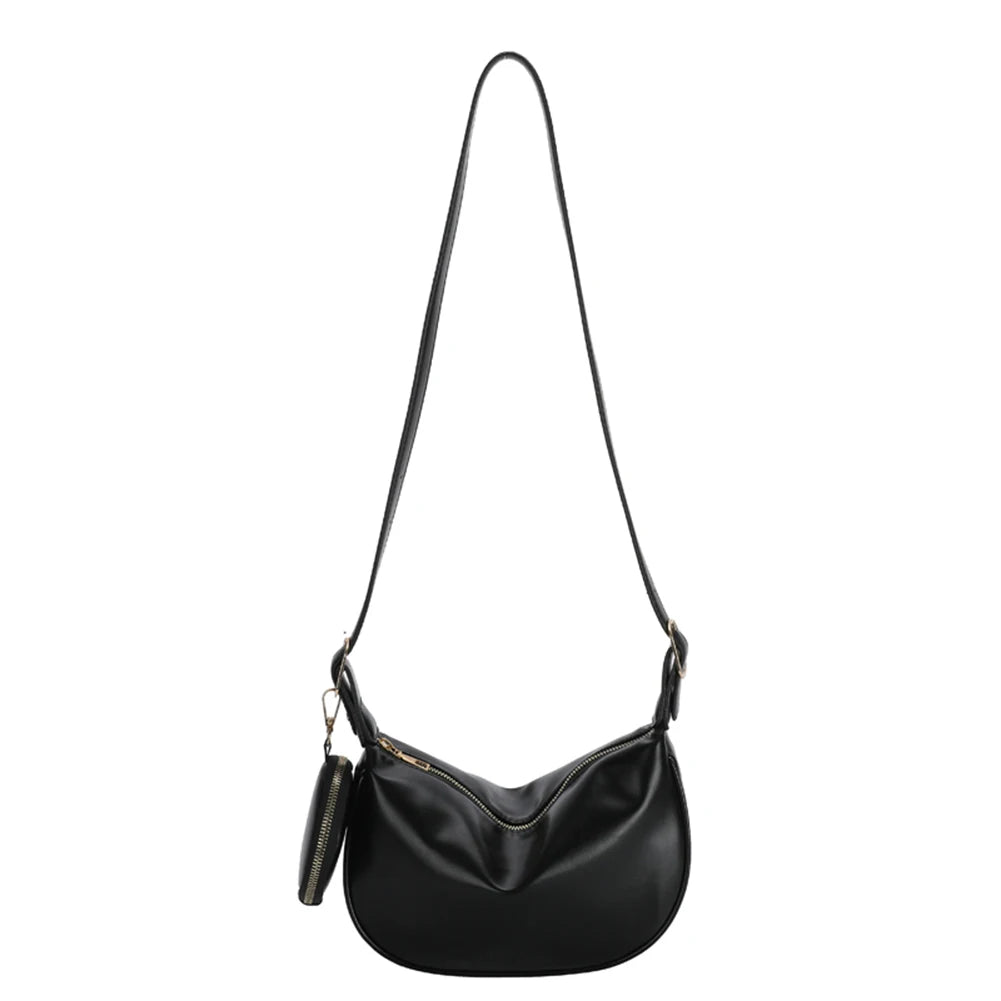Women Shoulder Bag PU Leather Crossbody Bags 2 in 1 Crossbody Handbags