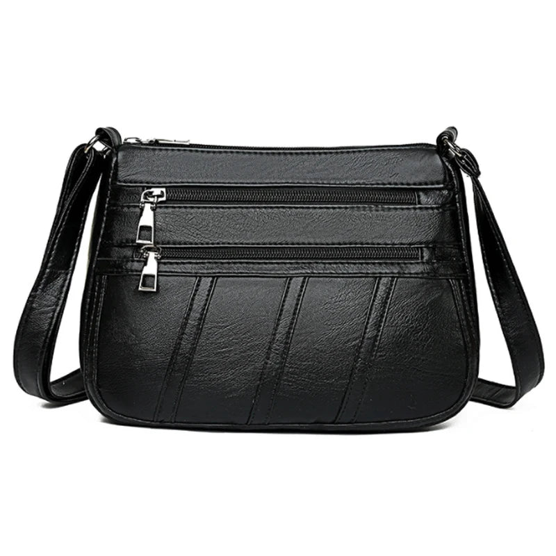 Women Shoulder Bag PU Leather Messenger Crossbody Bags Mother Purse Handbag