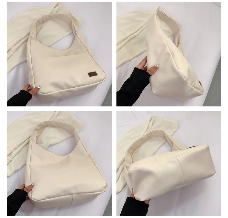 Women Shoulder Bag PU Leather Tote Handbags High Capacity Shopping Bags