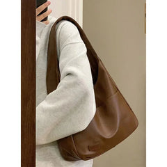 Women Shoulder Bag PU Leather Tote Handbags High Capacity Shopping Bags