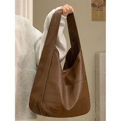 Women Shoulder Bag PU Leather Tote Handbags High Capacity Shopping Bags