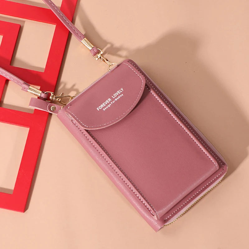Women's Shoulder Bag Long Wristlet Wallet Clutch Messenger Bag